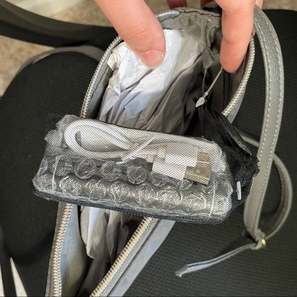 A New Day Grey Crossbody Bag with Portable Charger - Picture 3 of 4